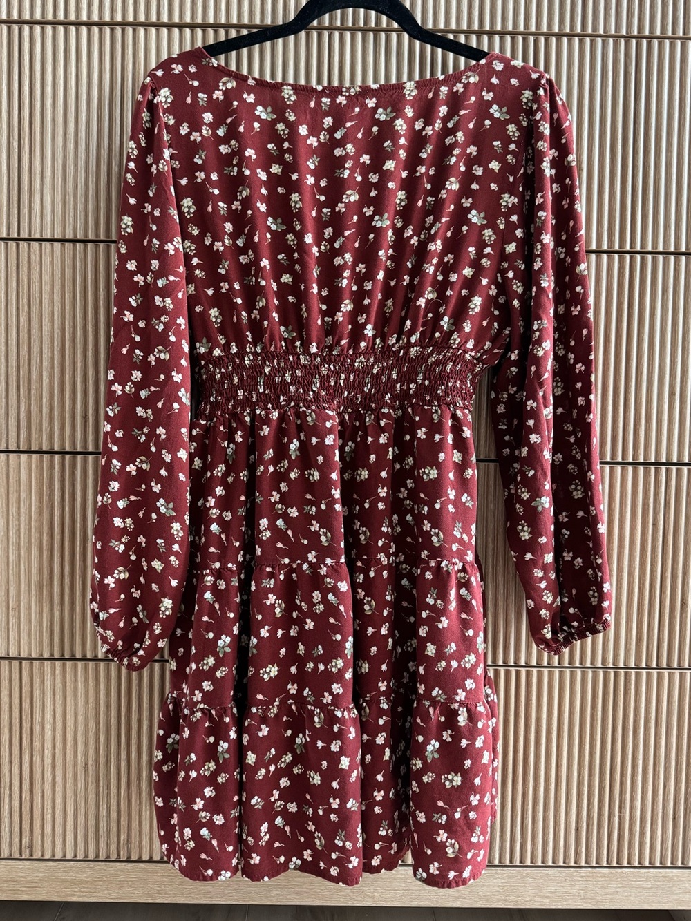 Rue21 Rust Red Floral Mini Dress - Picture 2 of 5